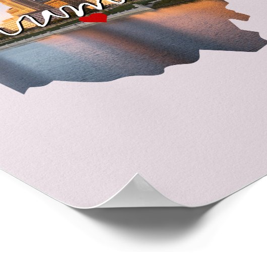 Poster Ohio State Photo insert and town name (Coin)