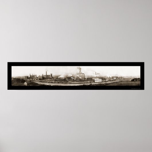 Poster Ohio Steel Works Photo 1910 (Devant)