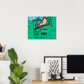 Poster Ohio USA (Bureau à domicile)