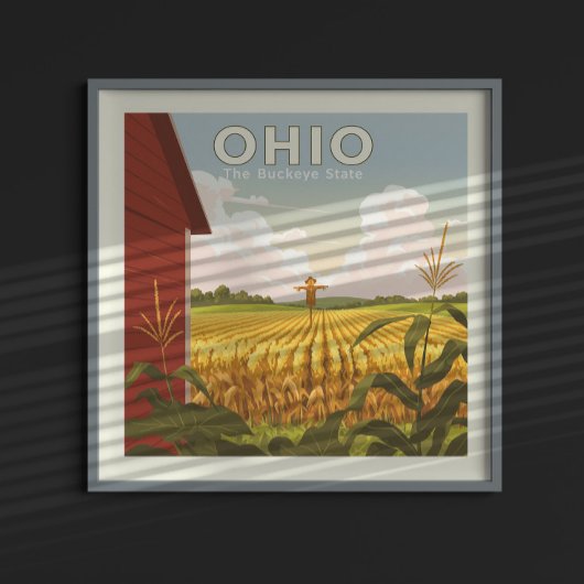 Poster Ohio vintage