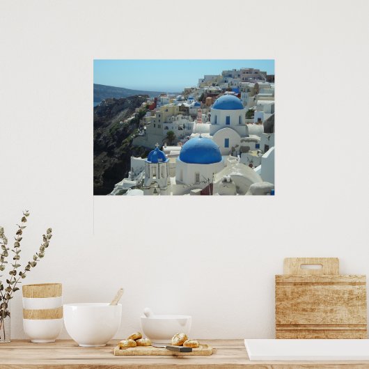 Poster Oia, Santorin (Cuisine)
