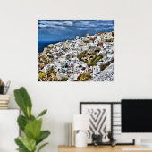 Poster Oia, Santorin (Bureau à domicile)