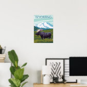 Poster Oie avec MountainWyoming (Bureau à domicile)