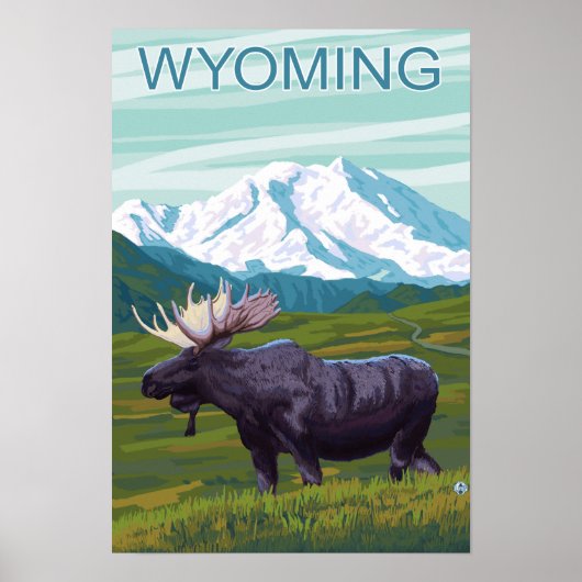Poster Oie avec MountainWyoming (Devant)