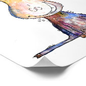 Poster Oie blanche mignonne (Coin)