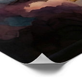 Poster Oie d'Alaska dans les eaux au bord du bois (Coin)