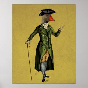Poster Oie dans le manteau vert de Regency