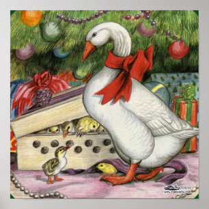 Poster Oie de Noël