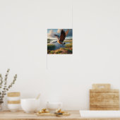 Poster Oie du Canada dans les terres humides tranquilles (Cuisine)