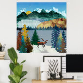 Poster Oie du soleil (Bureau à domicile)