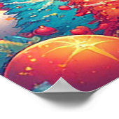 Poster Oie Festive Décorée D'Ornements De Noël (Coin)