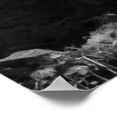 Poster Oie gris dorée (noir et blanc) (Coin)