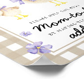 Poster Oie idiote - Aider la future maman débordée (Coin)