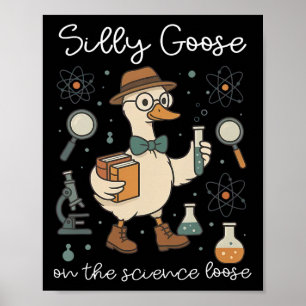 Poster Oie Idiote Sur L'éducateur De Science Détachée Pro