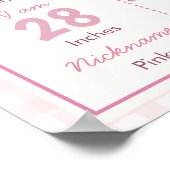 Poster Oie soie rose Première année Photo Jalon (Coin)