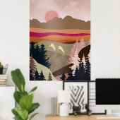 Poster Oies d'été (Bureau à domicile)