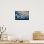 Poster Oies du Canada à l'affiche du Refuge (Cuisine)