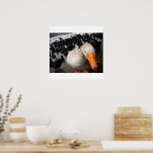 Poster Oies et poules (Cuisine)