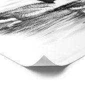 Poster Oies sur l'eau (Coin)