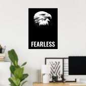 Poster Oigle sans peur Motivational Courage Artwork (Bureau à domicile)
