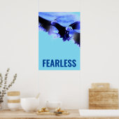 Poster Oigle sans peur Motivational Courage Artwork (Cuisine)