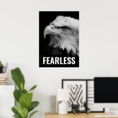 Poster Oigle sans peur Motivational Courage Artwork (Bureau à domicile)