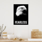 Poster Oigle sans peur Motivational Courage Artwork (Cuisine)