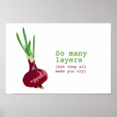 Poster Oignon compliqué (Devant)