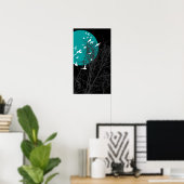 Poster oiseau à silhouette (Bureau à domicile)
