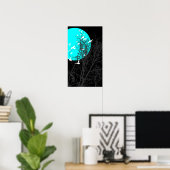 Poster oiseau à silhouette (Bureau à domicile)