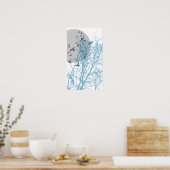 Poster oiseau à silhouette (Cuisine)