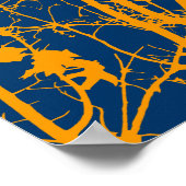 Poster oiseau à silhouette (Coin)