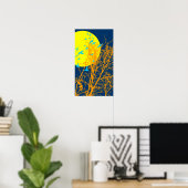 Poster oiseau à silhouette (Bureau à domicile)