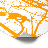 Poster oiseau à silhouette (Coin)