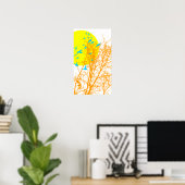 Poster oiseau à silhouette (Bureau à domicile)