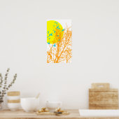 Poster oiseau à silhouette (Cuisine)