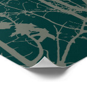 Poster oiseau à silhouette (Coin)