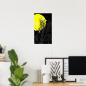 Poster oiseau à silhouette (Bureau à domicile)