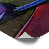 Poster Oiseau Abstrait du paradis (Coin)