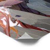 Poster Oiseau Aigle Portrait Animal Peinture Faune Gratui (Coin)