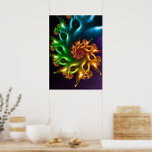 Poster Oiseau arc-en-ciel fragile (Cuisine)