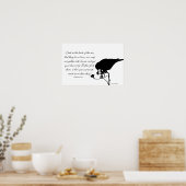 Poster Oiseau avec Matthieu 6:26 Verse de la Bible (Cuisine)