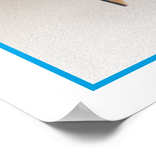 Poster Oiseau bleu (Coin)