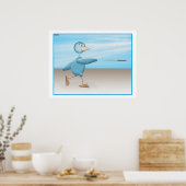 Poster Oiseau bleu (Cuisine)