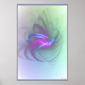 Poster Oiseau bleu de grâce (Devant)