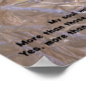 Poster Oiseau Cardinal Rouge En Attendant Pacifiquement L (Coin)