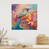 Poster Oiseau Chanson Violet Gorge Fantastique (Cuisine)