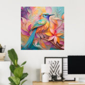 Poster Oiseau Chanson Violet Gorge Fantastique (Bureau à domicile)
