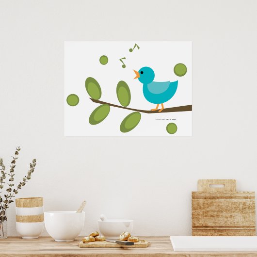 Poster Oiseau chanteur (Cuisine)