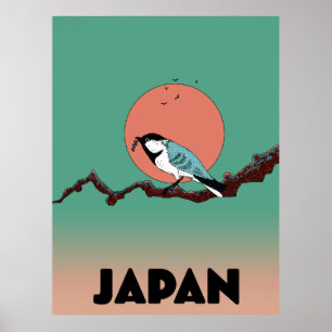 Poster Oiseau chanteur de matinée